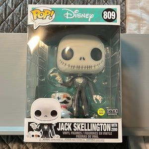 Funko POP - Jack Skellington with Zero (#809) - Glows in the Dark/FYE Exclusive